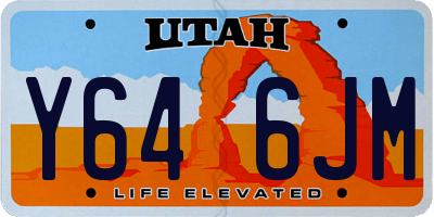 UT license plate Y646JM