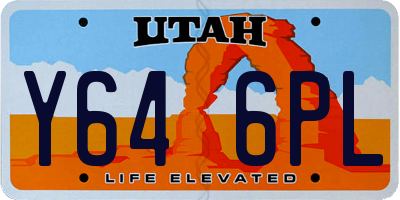 UT license plate Y646PL