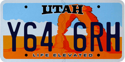 UT license plate Y646RH