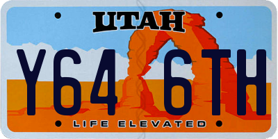 UT license plate Y646TH