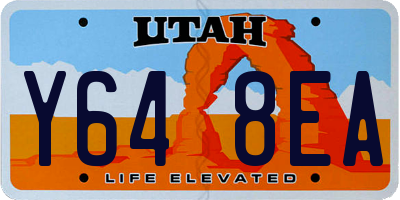 UT license plate Y648EA