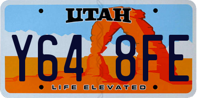 UT license plate Y648FE