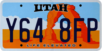 UT license plate Y648FP