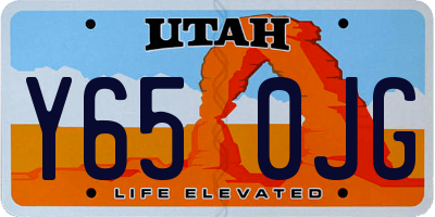 UT license plate Y650JG