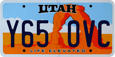UT license plate Y650VC