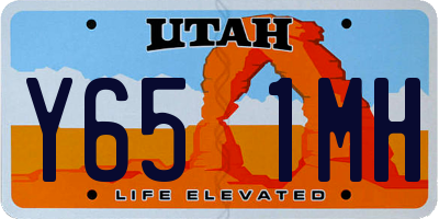 UT license plate Y651MH