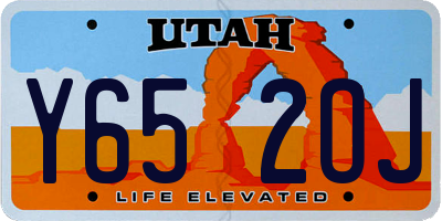 UT license plate Y652OJ