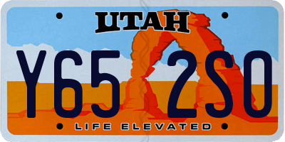 UT license plate Y652SO