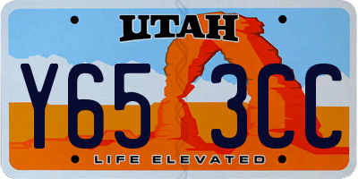 UT license plate Y653CC