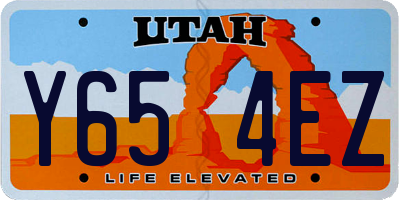 UT license plate Y654EZ