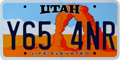 UT license plate Y654NR