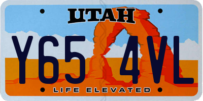 UT license plate Y654VL