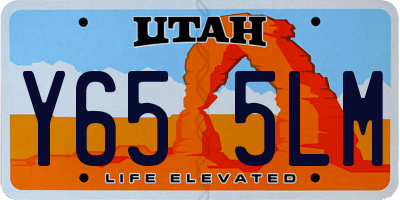 UT license plate Y655LM