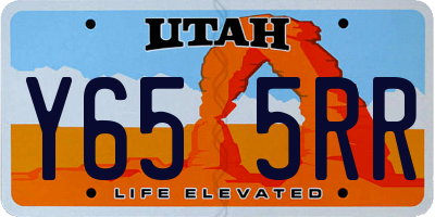 UT license plate Y655RR