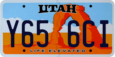 UT license plate Y656CI