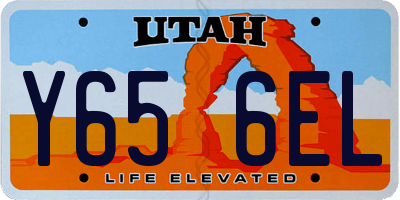 UT license plate Y656EL