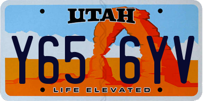 UT license plate Y656YV