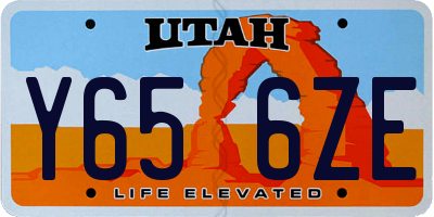 UT license plate Y656ZE
