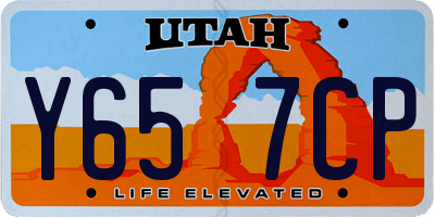 UT license plate Y657CP