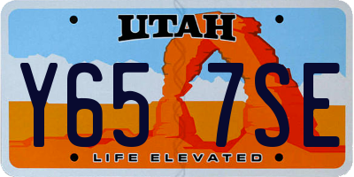 UT license plate Y657SE