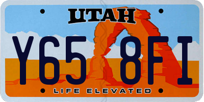 UT license plate Y658FI
