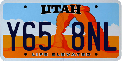 UT license plate Y658NL