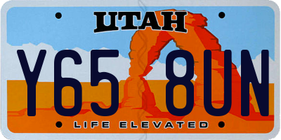 UT license plate Y658UN