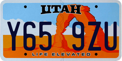 UT license plate Y659ZU