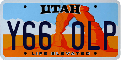 UT license plate Y660LP