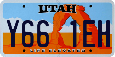 UT license plate Y661EH