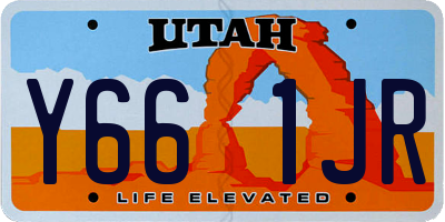 UT license plate Y661JR