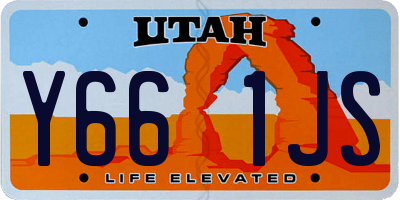 UT license plate Y661JS