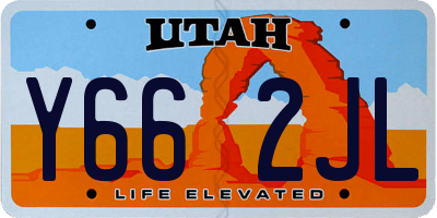 UT license plate Y662JL