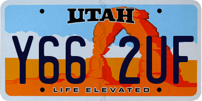 UT license plate Y662UF