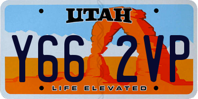 UT license plate Y662VP