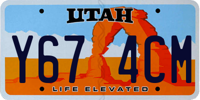 UT license plate Y674CM