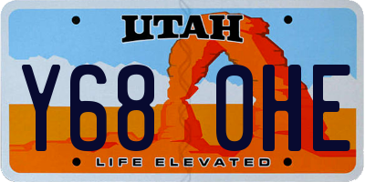 UT license plate Y680HE