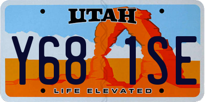 UT license plate Y681SE