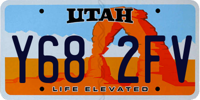 UT license plate Y682FV