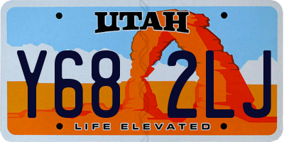UT license plate Y682LJ