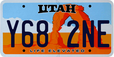 UT license plate Y682NE