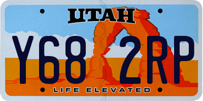 UT license plate Y682RP