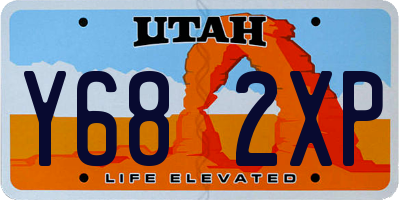 UT license plate Y682XP