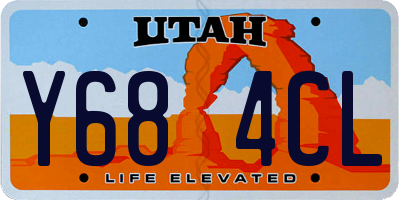 UT license plate Y684CL
