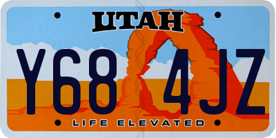 UT license plate Y684JZ