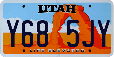 UT license plate Y685JY