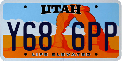 UT license plate Y686PP