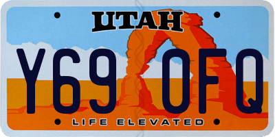 UT license plate Y690FQ