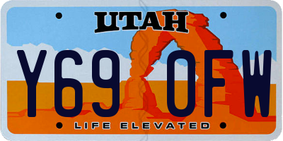 UT license plate Y690FW