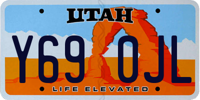 UT license plate Y690JL